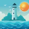 Sea Lighthouse Diamond Painting