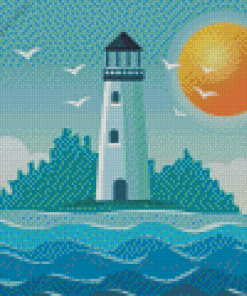 Sea Lighthouse Diamond Painting