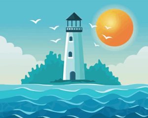 Sea Lighthouse Diamond Painting