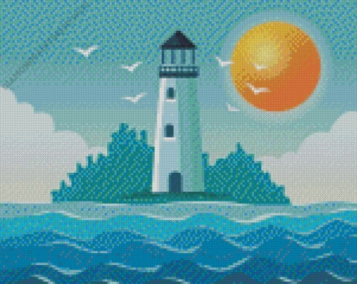 Sea Lighthouse Diamond Painting