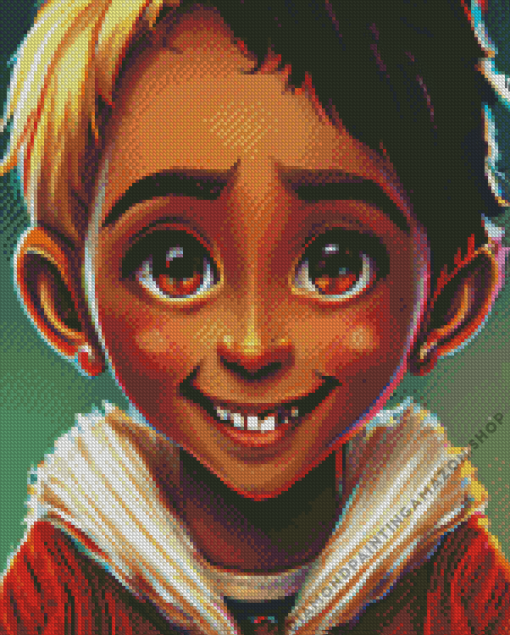 African Boy Diamond Painting