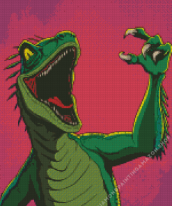 Mad Dinosaur Diamond Painting