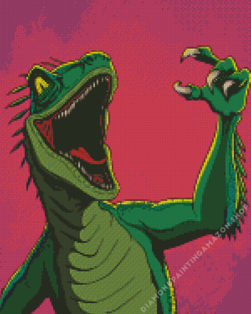 Mad Dinosaur Diamond Painting