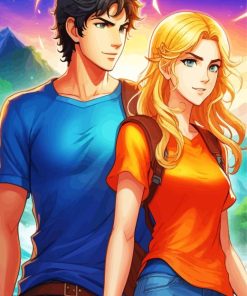 Annabeth And Percy Adventures Diamond Paintings