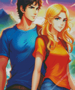 Annabeth And Percy Adventures Diamond Paintings