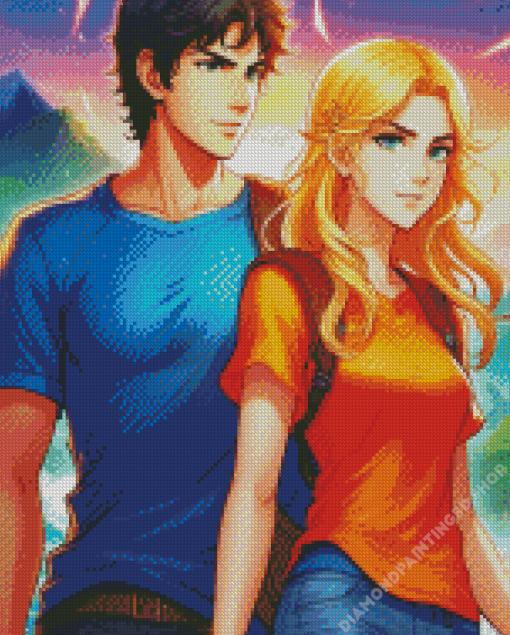 Annabeth And Percy Adventures Diamond Paintings