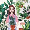 Plant Lady Diamond Painting