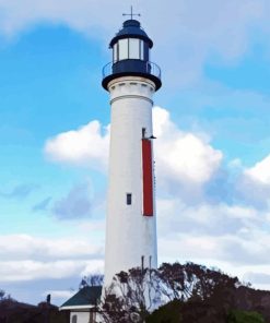 Queenscliff White Lighthouse Diamond Painting