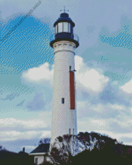 Queenscliff White Lighthouse Diamond Painting