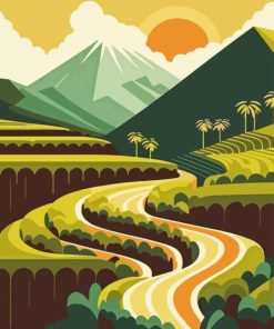 Rice Terraces Diamond Painting