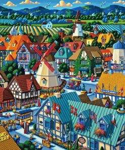 Solvang Illustration Diamond Painting