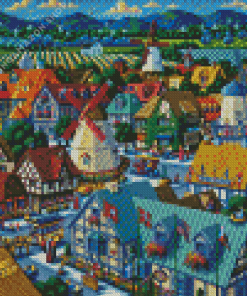 Solvang Illustration Diamond Painting