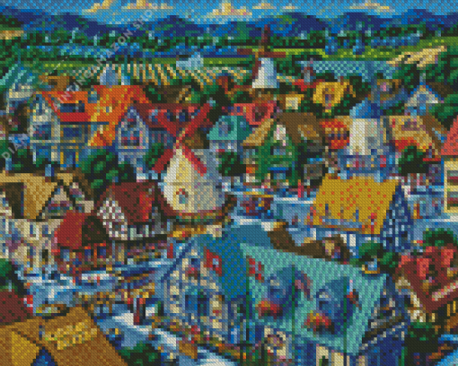 Solvang Illustration Diamond Painting