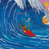 Surfing Pop Art Diamond Painting