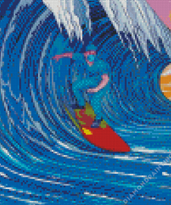 Surfing Pop Art Diamond Painting