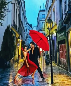 Tango In Rain Diamond Painting