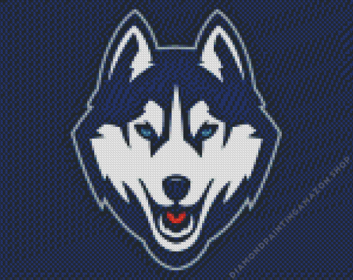 UConn Huskies Logo Diamond Painting