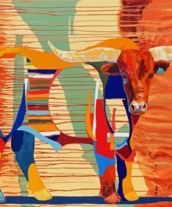 Abstract Longhorn Diamond Painting