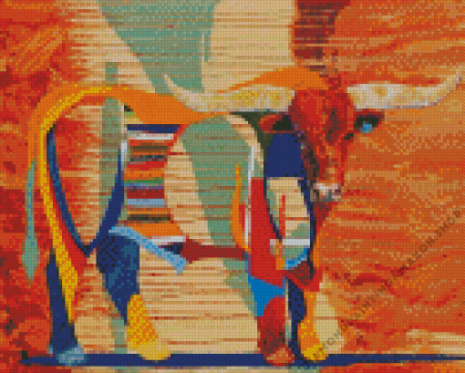 Abstract Longhorn Diamond Painting