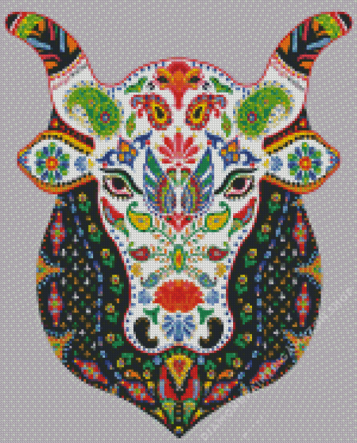 Mandala Cow Diamond Painting