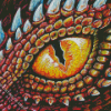 Orange Dragon Eye Diamond Painting