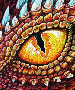 Orange Dragon Eye Diamond Painting