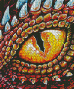 Orange Dragon Eye Diamond Painting