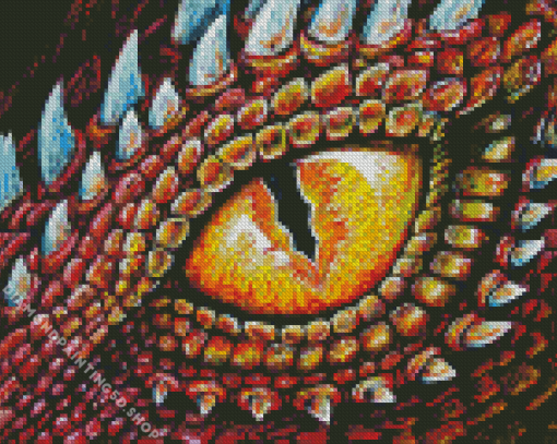 Orange Dragon Eye Diamond Painting