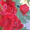 Peony And Butterfly Diamond Painting