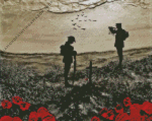 Soldiers And Poppies Diamond Painting