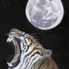 Tiger And Moon Diamond Painting