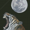 Tiger And Moon Diamond Painting