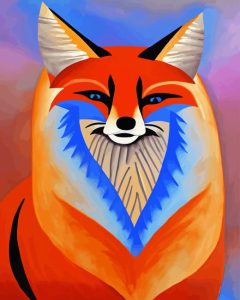 Tribal Fox Art Diamond Painting