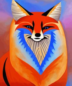 Tribal Fox Art Diamond Painting