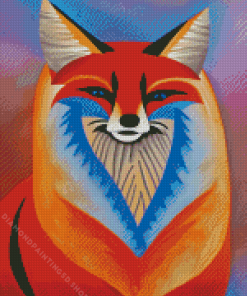 Tribal Fox Art Diamond Painting