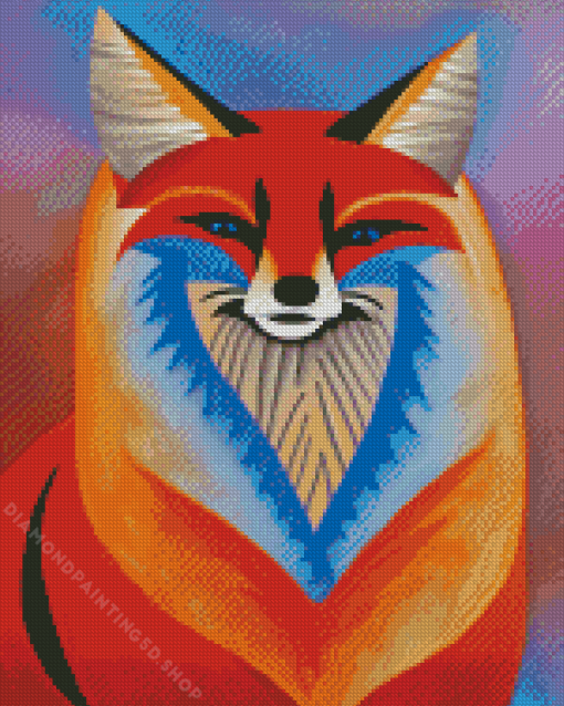 Tribal Fox Art Diamond Painting