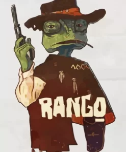 Cowboy Rango Diamond Painting