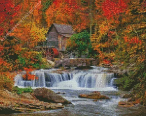 Grist Mill Diamond Painting