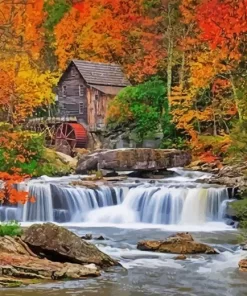 Grist Mill Diamond Painting