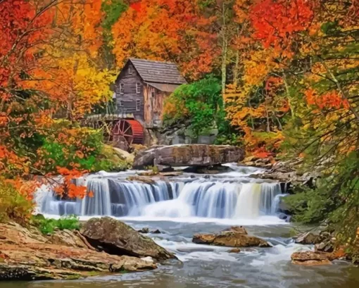 Grist Mill Diamond Painting