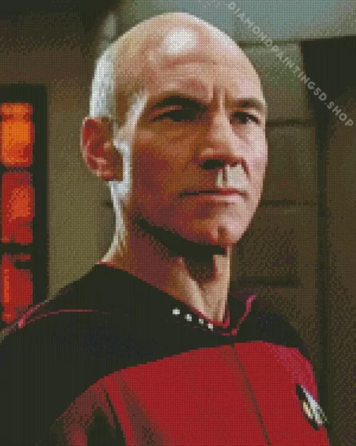 Jean Luc Picard Diamond Painting