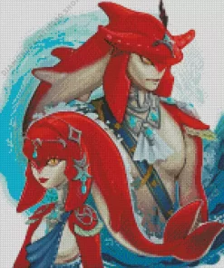 Mipha And Sidon Diamond Painting