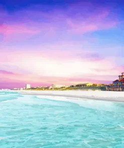 Miramar Beach Sunset Diamond Painting