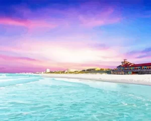 Miramar Beach Sunset Diamond Painting