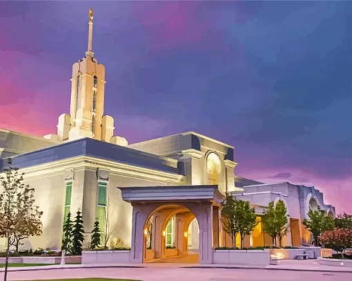 Mount Timpanogos Temple Diamond Painting