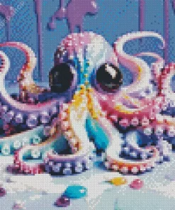 Multicolor Octopus Diamond Painting