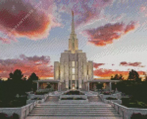 Oquirrh Temple Diamond Painting