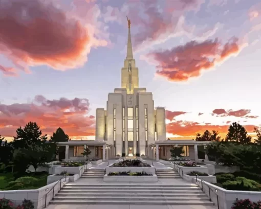 Oquirrh Temple Diamond Painting