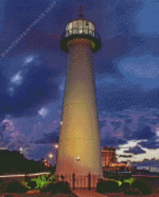 The Biloxi Lighthouse Diamond Painting