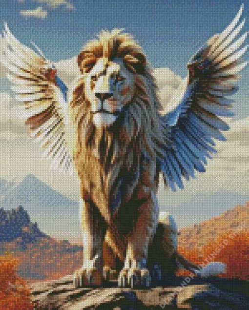 Angel Lion Diamond Painting